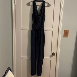 Eliza J Elegant Navy Jumpsuit